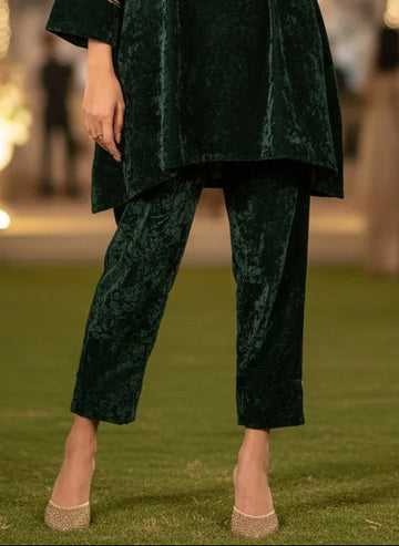 VELVET EMERALD GREEN RADICAL PANTS