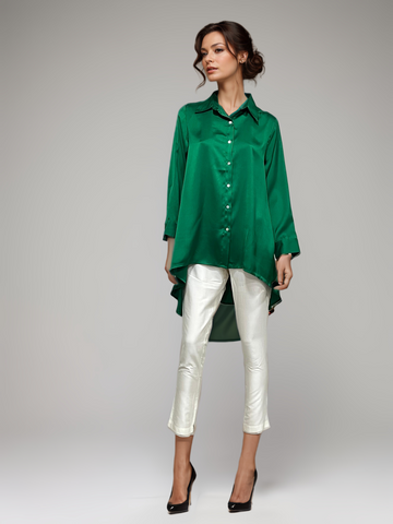 SOLID GREEN MAYFAIR SHIRT