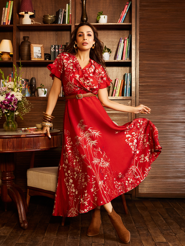 RUSTIC RED RIVERIE OSCAR DRESS