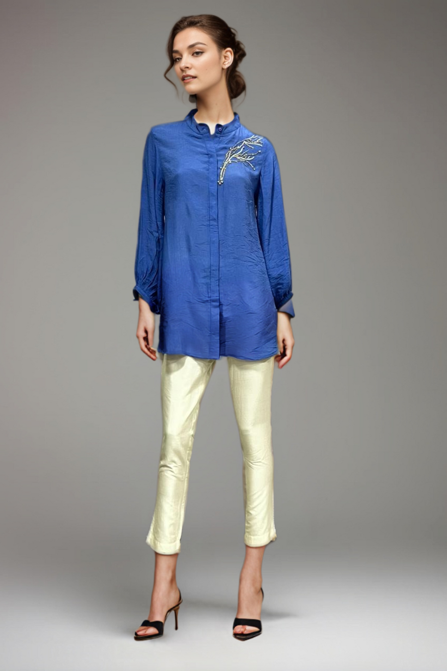 ROYAL BLUE MAZE SHIRT