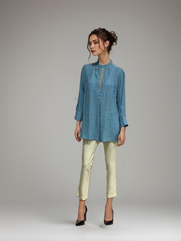 SKY BLUE SCALE SHIRT