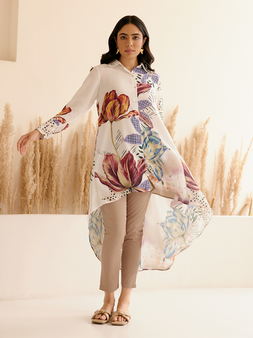 BUSH WHITE SOLAR DRESS