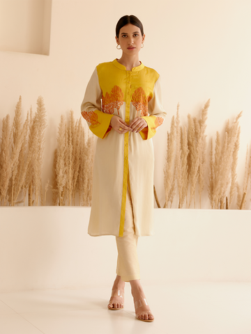 MUSTARD/LIGHT GOLD ONYX TUNIC