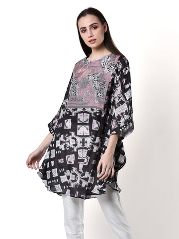 Black-Pink Caetlyn Tunic