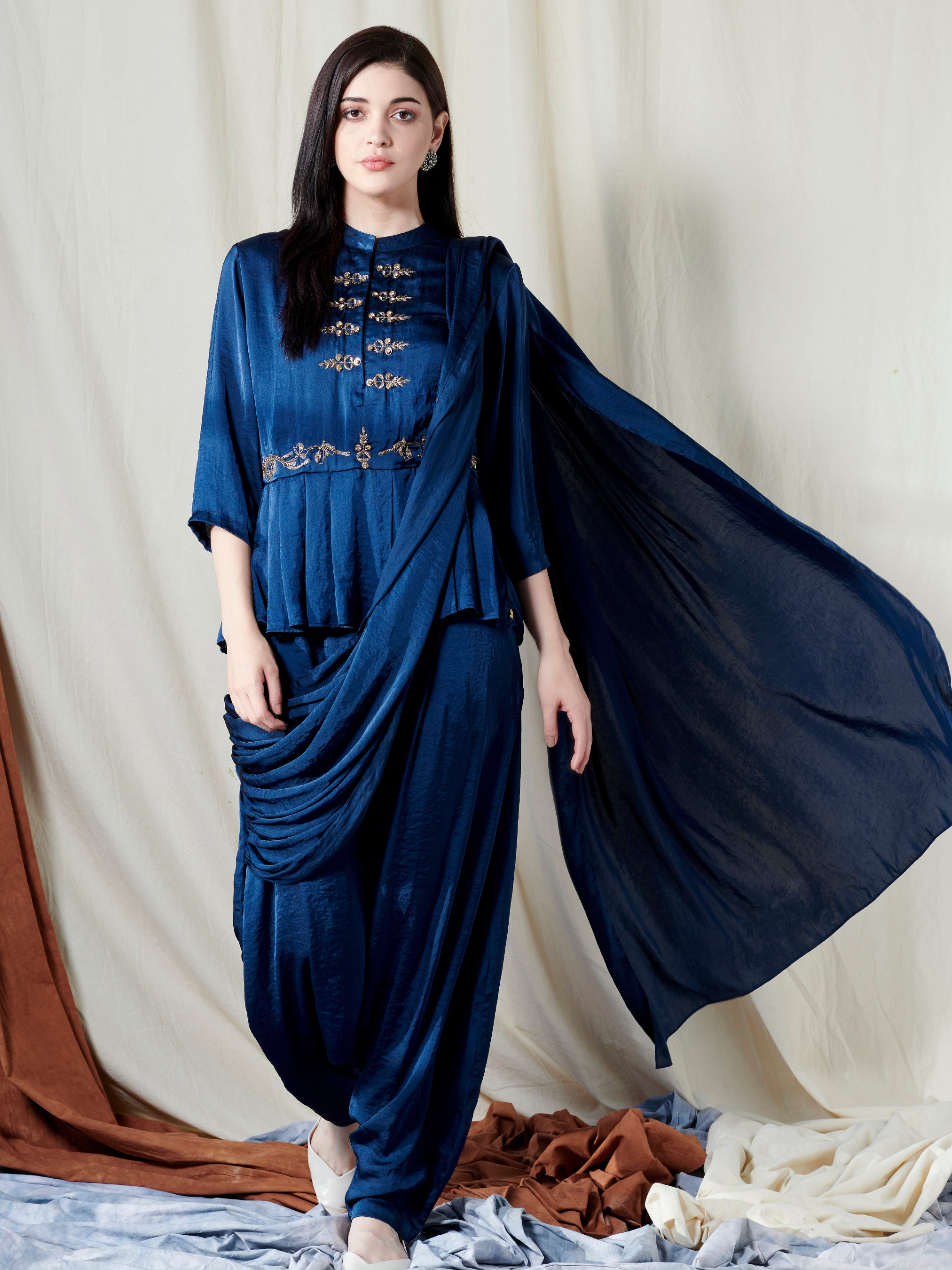 Royal Blue western gown – TheStylease.com