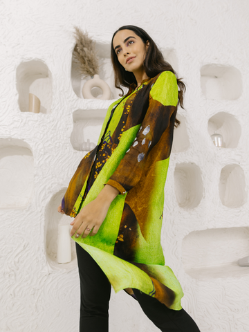 AMALA GREEN WOODLAND TUNIC