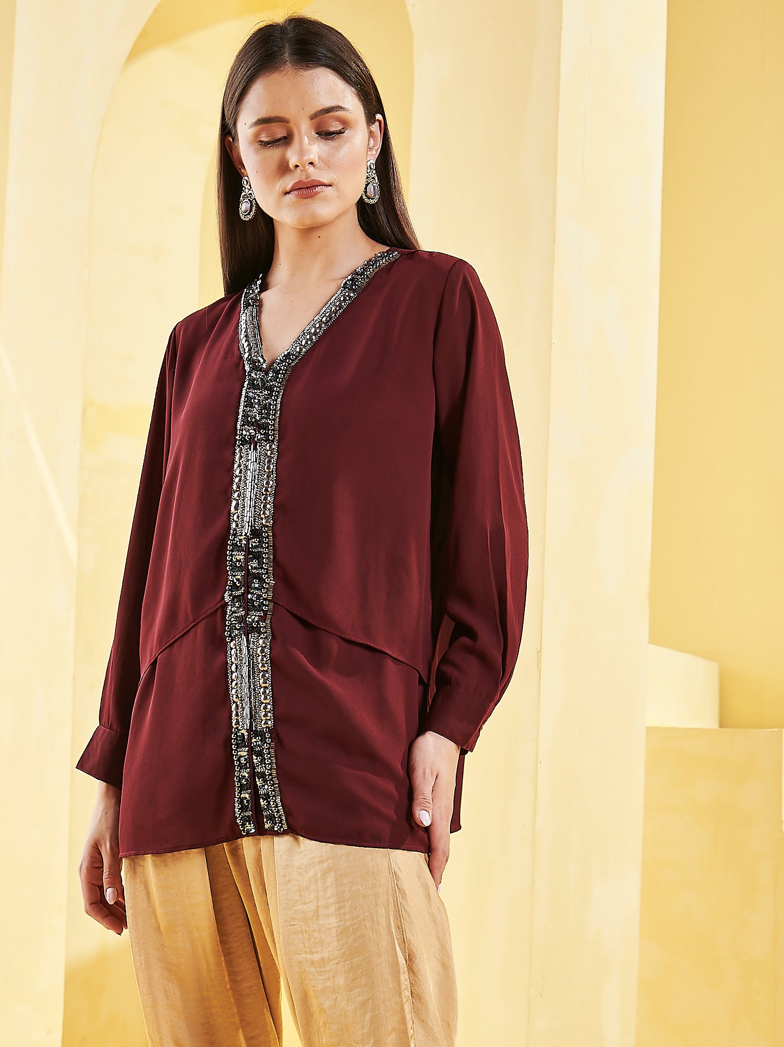 Pakistani short shirts outlet designs