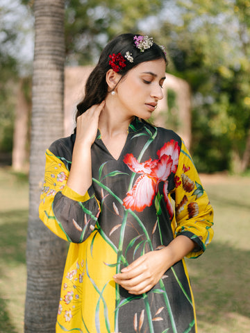 YELLOW FIELD VACAY TUNIC