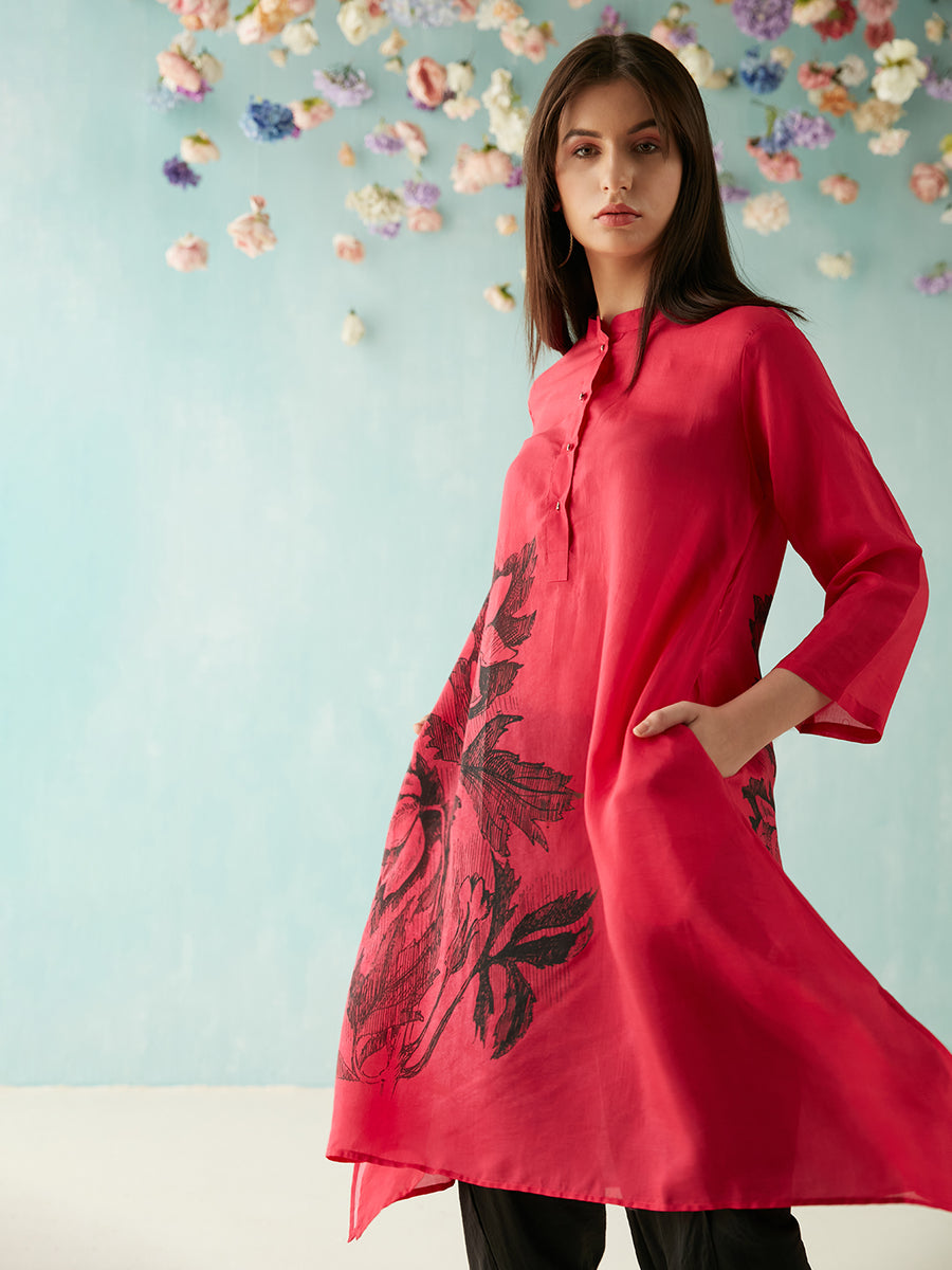 PINK VERONNE KAFTAN