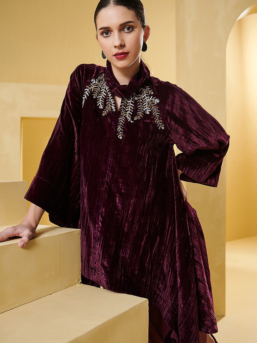 Buy Velvet Plum Millie Tunic Online - Chique