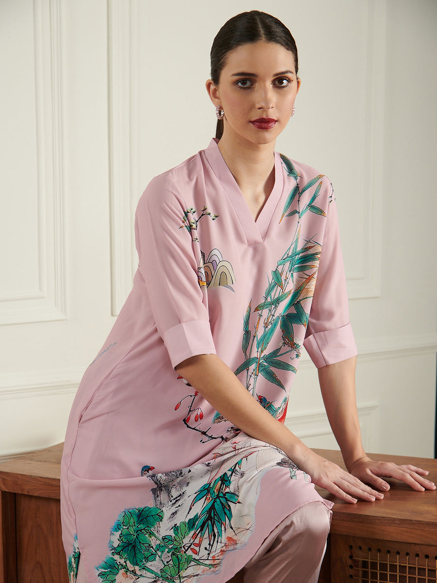 BLUSH NESTLE VALE TUNIC
