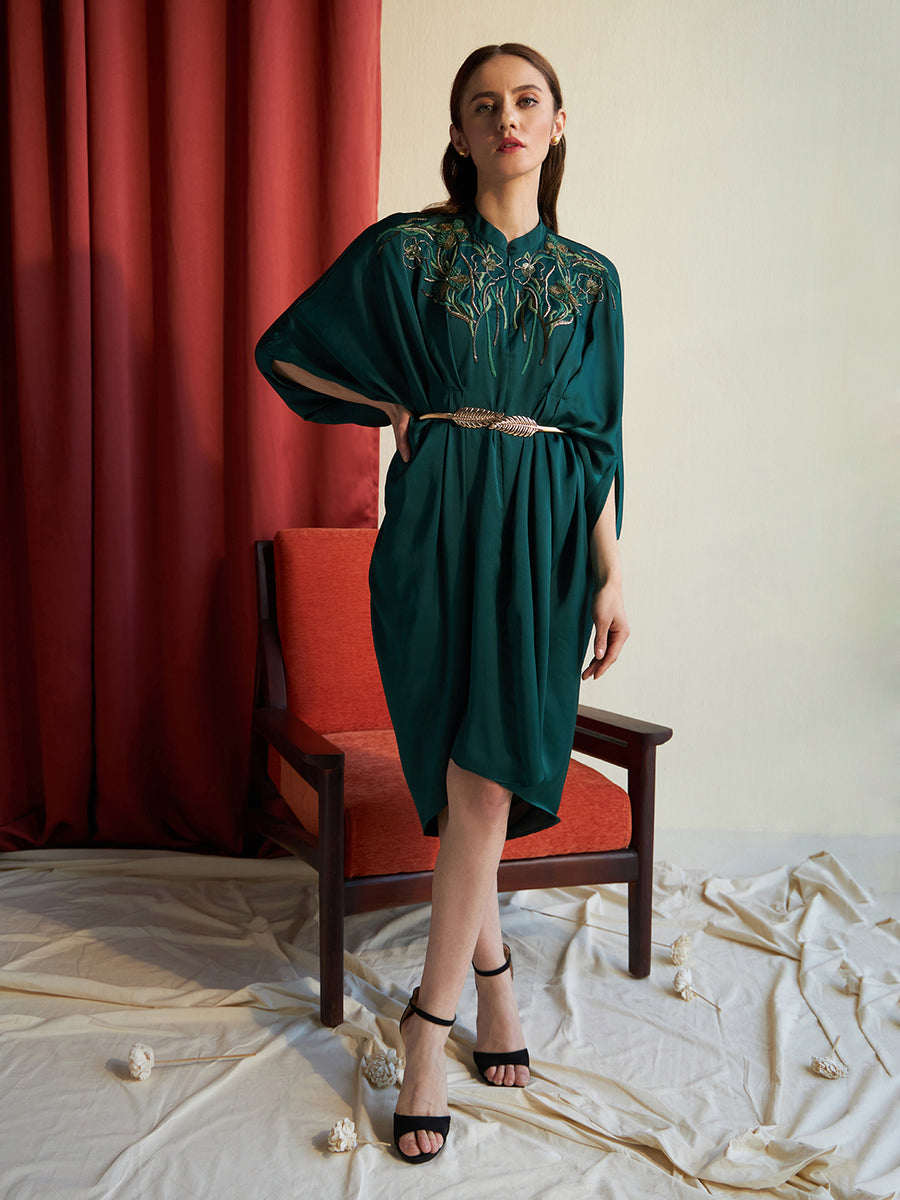 EMERALD BLOSSOM DRESS