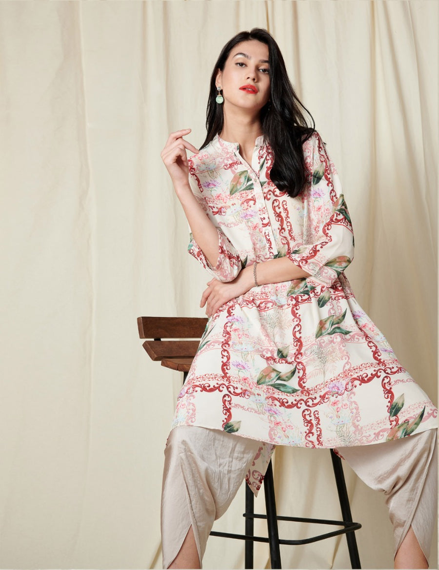 CHERRY LEAF FRAME KAFTAN