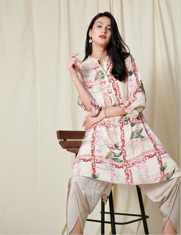 CHERRY LEAF FRAME KAFTAN